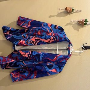 New Shein blazer. Tried on, but never worn out. Fun multicolor pattern.